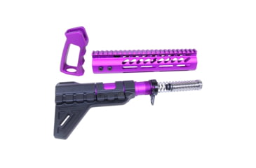 Image of Guntec USA AR-15 Ultra Pistol Furniture Set, Anodized Purple, UPS-PURPLE
