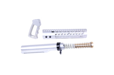 Image of Guntec USA AR-15 Ultra Pistol Furniture Set w/ Milspec Buffer Tube, Anodized Clear, UPS-MILTUBE-CLEAR
