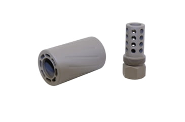 Image of Guntec USA AR 300 Blackout Muzzle Comp With QD Blast Shield, Cerakote Flat Dark Earth, SPITFIRE-300-FDE