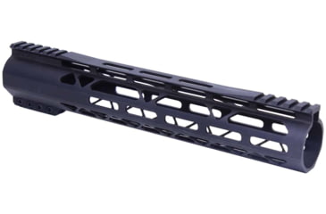 Image of Guntec USA AR-308 12in Air-Lok Series M-LOK Compression Free Floating Handguard w/ Monolithic Top Rail, Gen 2, Anodized Black, GT-12ALC-G2-308