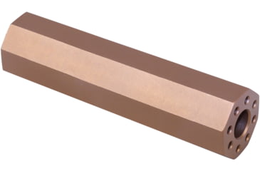 Image of Guntec USA AR .308 Cal 4.5in Octagonal Fake Suppressor, Anodized Bronze, 4.5FAKE-AR-OCTO-308-BRZ