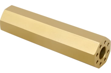 Image of Guntec USA AR .308 Cal 4.5in Octagonal Fake Suppressor, Anodized Gold, 4.5FAKE-AR-OCTO-308-GOLD