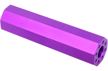 Image of Guntec USA AR .308 Cal 4.5in Octagonal Fake Suppressor, Anodized Purple, 4.5FAKE-AR-OCTO-308-PURPLE