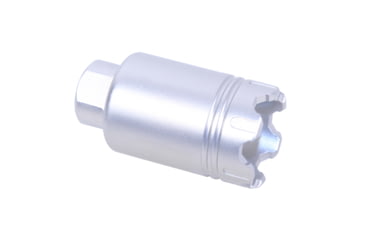 Image of Guntec USA AR .308 Cal Micro Trident Flash Can With Glass Breaker, Anodized Clear, MCONE-FH-S-C-308-CLEAR