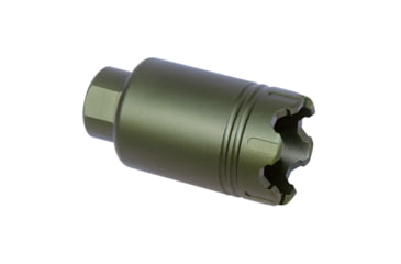 Image of Guntec USA AR .308 Cal Micro Trident Flash Can With Glass Breaker, Anodized Green, MCONE-FH-S-C-308-GREEN
