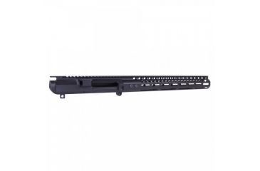 Image of GUNTEC USA Ar .308 Cal Stripped Billet Upper Receiver &amp; 15in Ultralight Series M-Lok Handguard Combo Set, Black GT-UPPER-SET-BLK-15MLK-308