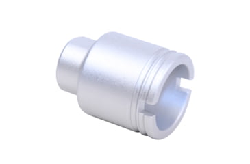 Image of Guntec USA AR .308 Cal Stubby Slim Compact Flash Can, Anodized Clear, SCONE-FH-308-CLEAR