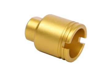 Image of Guntec USA AR .308 Cal Stubby Slim Compact Flash Can, Anodized Gold, SCONE-FH-308-GOLD