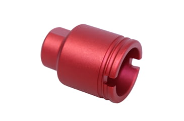 Image of Guntec USA AR .308 Cal Stubby Slim Compact Flash Can, Anodized Red, SCONE-FH-308-RED