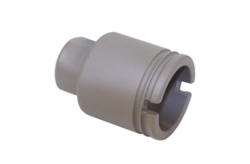 Image of Guntec USA AR .308 Cal Stubby Slim Compact Flash Can, Cerakote Flat Dark Earth, SCONE-FH-308-FDE