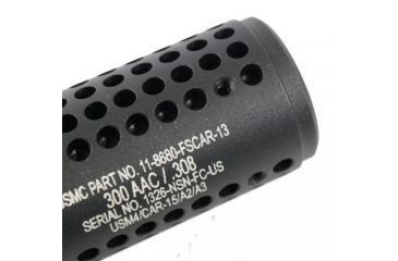 Image of GUNTEC USA AR .308 Gen 2 Micro Reverse Thread Slip Over Socom Style Fake Suppressor,.308cal,Black SOCOM-MINI-308