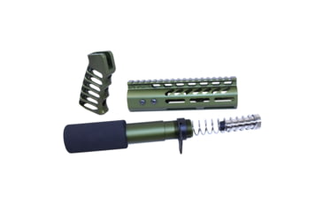 Image of Guntec USA AR .308 Pistol Furniture Set, Anodized Green, AR-PISTOL-SET-MLK-308-GRE