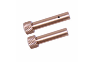 Image of Guntec USA AR 5.56 Cal Extended Takedown Pin Set, Gen 2, Anodized Bronze, TDP-SET-G2-BRZ