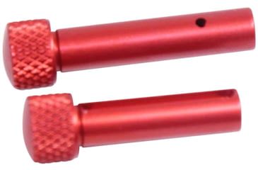 Image of Guntec USA AR 5.56 Cal Extended Takedown Pin Set, Gen 2, Anodized Red, TDP-SET-G2-RED