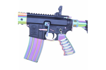 Image of Guntec USA AR-15 Builders Kit w/Ambidextrous Safety, Matte Rainbow, BUILD-KIT-AMBI-M-RPVD