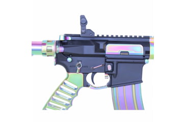 Image of Guntec USA AR-15 Builders Kit w/Ambidextrous Safety, Matte Rainbow, BUILD-KIT-AMBI-M-RPVD