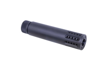 Image of Guntec USA AR 9mm Slip Over Barrel Shroud w/Multi Port Muzzle Brake, Black, 1326-MB-P-9