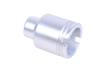 Image of Guntec USA AR 9mm Stubby Slim Compact Flash Can, Anodized Clear, SCONE-FH-9-CLEAR