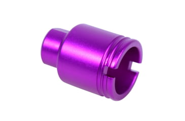 Image of Guntec USA AR 9mm Stubby Slim Compact Flash Can, Anodized Purple, SCONE-FH-9-PURPLE