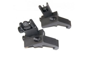 Image of GUNTEC USA AR15 45 Degree Spring Assisted Flip Up Sight Set OFFSET-K
