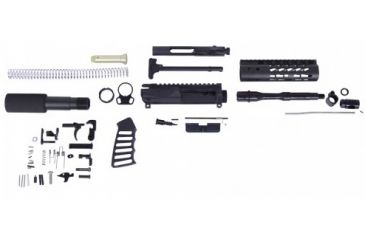 Image of GUNTEC USA AR15 5.56 Cal Complete Ultralight Series Pistol Kit, No Lower, Black GT-AR-P-KIT
