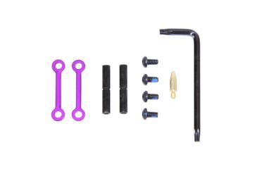 Image of Guntec USA AR15 Complete Anti-Rotation Trigger/Hammer Pin Set, Anodized Purple, GT-ARP-PURPLE