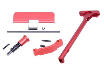 Image of Guntec USA AR15 Receiver Build Kit w/Charging Handle, Anodized Red, ARCH-KIT-RED