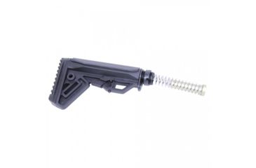 Image of Guntec USA Gen 2 Minimalistic Lightweight Stock Set, AR-15, Buffer Tube/CAR Buffer/Spring/End Plate/Castle Nut/Butt Pad, Black MLS-G2