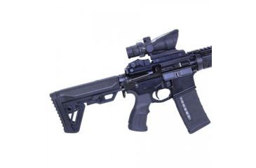 Image of Guntec USA Gen 2 Minimalistic Lightweight Stock Set, AR-15, Buffer Tube/CAR Buffer/Spring/End Plate/Castle Nut/Butt Pad, Black MLS-G2