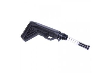 Image of Guntec USA Gen 2 Minimalistic Lightweight Stock Set, AR, .308, Buffer Tube/CAR Buffer/Spring/End Plate/Castle Nut/Butt Pad, Black MLS-G2-308, EDEMO1