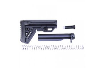 Image of Guntec USA Gen 2 Minimalistic Lightweight Stock Set, AR, .308, Buffer Tube/CAR Buffer/Spring/End Plate/Castle Nut/Butt Pad, Black MLS-G2-308, EDEMO1