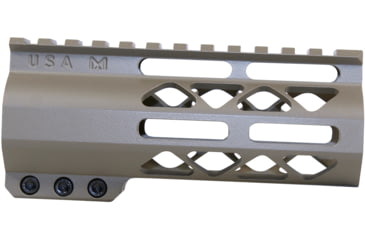 Image of Guntec USA AIR-LOK M-LOK Compression Free Floating Handguard With Monolithic Top Rail