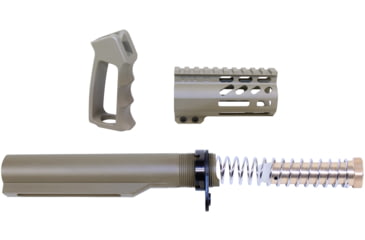 Image of Guntec USA AR-15 M-LOK Micro Pistol Furniture Set w/ Milspec Buffer Tube