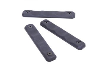 Image of Guntec USA M-LOK Gen II Neoprene Grip Panels w/ Finger Grooves, 3 Pcs Kit, Black GT-MLK-PANEL-G2