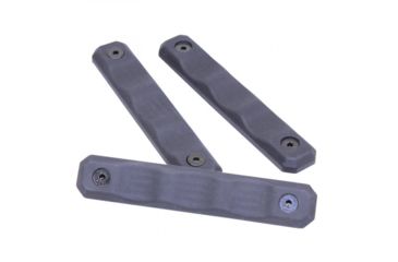 Image of Guntec USA M-LOK Gen II Neoprene Grip Panels w/ Finger Grooves, 3 Pcs Kit, Black GT-MLK-PANEL-G2