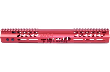 Image of Guntec USA Limited Edition Trump Series M-LOK System Free Floating Handguard w/Monolithic Top Rail, .308 Caliber, 15in, Anodized Red, GT-15MLK-TRUMP-308-RED