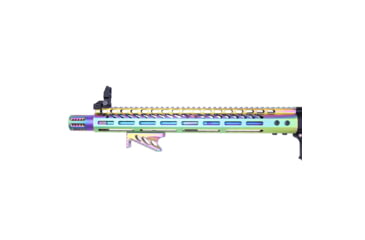 Image of Guntec USA M-LOK Micro Angle Grip, Matte Rainbow Pvd Coated, ANGLE-MICRO-M-RPVD