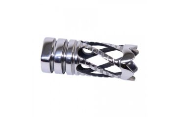 Image of Guntec USA Spiral Flash Hider, AR-15, .223, 1/2x28 Thread, Polished Mirror ARTWIST-HP