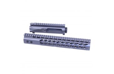 Image of Guntec USA Stripped Upper Receiver, AR-15, .223/5.56, 12 inch Ultralight Series Keymod Handguard, Sniper Grey GT-UPPER-SET-SG-12JK