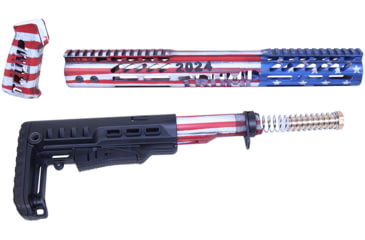 Image of Guntec USA Trump Series Limited Edition AR-15 Furniture Set, Cerakote, TRUMP-SET-MIL-USA