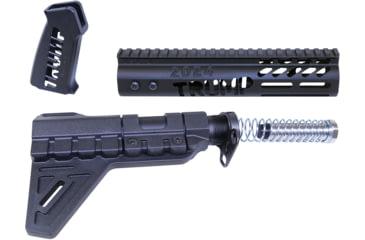Image of Guntec USA Trump Series Limited Edition AR-15 Pistol Furniture Set w/Brace, Anodized Black, TRUMP-PIS-SET-PB-BLACK