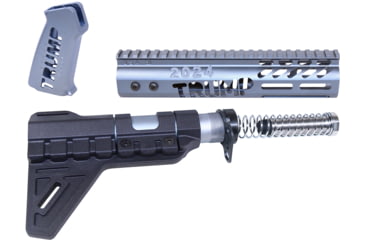 Image of Guntec USA Trump Series Limited Edition AR-15 Pistol Furniture Set w/Brace, Anodized Grey, TRUMP-PIS-SET-PB-GREY