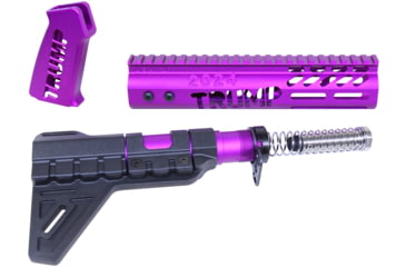 Image of Guntec USA Trump Series Limited Edition AR-15 Pistol Furniture Set w/Brace, Anodized Purple, TRUMP-PIS-SET-PB-PURPLE