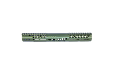 Image of Guntec USA Trump Series Limited Edition M-LOK System Free Floating Handguard w/ Monolithic Top Rail, 15in, Anodized Green, GT-15MLK-TRUMP-GREEN
