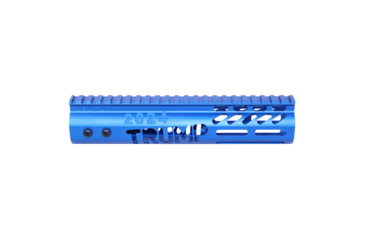 Image of Guntec USA Trump Series Limited Edition M-LOK System Free Floating Handguard w/ Monolithic Top Rail, 9in, Anodized Blue, GT-9MLK-TRUMP-BLUE