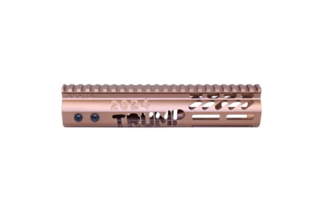 Image of Guntec USA Trump Series Limited Edition M-LOK System Free Floating Handguard w/ Monolithic Top Rail, 9in, Anodized Bronze, GT-9MLK-TRUMP-BRZ