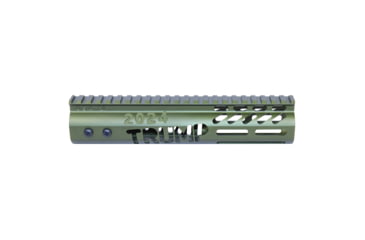 Image of Guntec USA Trump Series Limited Edition M-LOK System Free Floating Handguard w/ Monolithic Top Rail, 9in, Anodized Green, GT-9MLK-TRUMP-GREEN