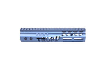 Image of Guntec USA Trump Series Limited Edition M-LOK System Free Floating Handguard w/ Monolithic Top Rail, 9in, Anodized Grey, GT-9MLK-TRUMP-GREY
