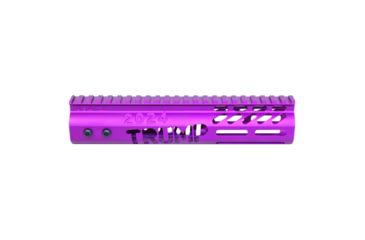 Image of Guntec USA Trump Series Limited Edition M-LOK System Free Floating Handguard w/ Monolithic Top Rail, 9in, Anodized Purple, GT-9MLK-TRUMP-PURPLE