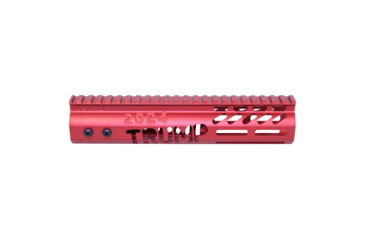 Image of Guntec USA Trump Series Limited Edition M-LOK System Free Floating Handguard w/ Monolithic Top Rail, 9in, Anodized Red, GT-9MLK-TRUMP-RED